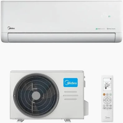 Aere condiționate - Aparat de aer conditionat Midea Solstice 24000 BTU EZ-12RD6-I / MX2-12RD6, AI EcoMaster, 180° Air Flow, Air Magic+, Incalzire -25°C, WiFi Integrat