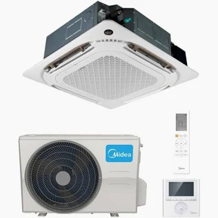Aparat de aer conditionat tip caseta Midea 18000 BTU MCA4U-18HRFNX(GA) / T-MBQ4-03AWD / MOX330U-18HFN8-Q(GA), Inverter, 360° Air Flow [2]