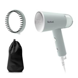 Aparate de călcat vertical - Aparat de călcat vertical cu abur portabil Tefal Origin Travel DT1034E1, 1200W, abur variabil 0-20 g/min, rezervor apă 70 ml, cablu alimentare 2m, alb & verde