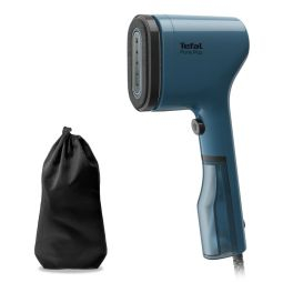 Îngrijirea țesăturilor - Aparat de călcat vertical Tefal Pure Pop DT2020E1, 1300W, abur variabil 0 - 20g/min, rezervor apa 70ml, auto-off, sistem cu pad reversibil, incalzire in 15s, albastru