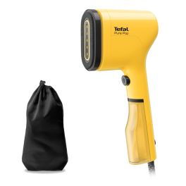 Îngrijirea țesăturilor - Aparat de călcat vertical Tefal PURE POP YELLOW DT2026E1, 1300W, 20 g/min, 70 ml, Auto-Off, pad reversibil, galben