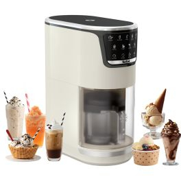 Aparate de gătit - Aparat de înghețată Tefal Dolci IG602AE0, 3 recipiente din tritan de 460 ml, 10 programe, Tehnologia unică 1-Step Perfector, crem & negru