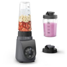 Prepararea alimentelor - Blender Tefal Blend Up Essential BL1EHBF0, 800 W, 0.6 L, tehnologie Powelix, 4 lame inox, 6 programe automate, functie autocuratare, negru