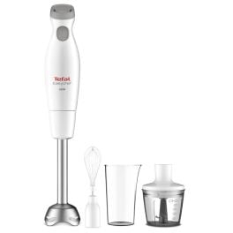 Prepararea alimentelor - Blender vertical Tefal HB453138 Easychef 3 in 1, 450 W, 2 viteze, tocător, vas gradat, tel, Alb