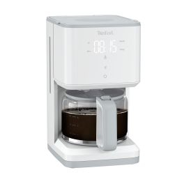 Mic dejun - Cafetieră Sense CM693110, ecran digital, funcție Aroma, sistem antipicurare, oprire automată, 15 cești, 1.25 L, alb