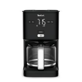 Mic dejun - Cafetiera TEFAL Smart'n Light CM600810, 1000W, ecran digital, capacitate 1.25L, functie auto OFF, sistem antipicurare, carafa sticla, functie mentinere la cald, suport detasabil filtru, negru