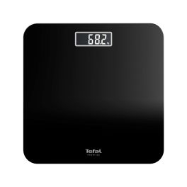 Îngrijire personală - Cântar de baie Tefal Premiss PP1800V0, 160 kg, gradații la 100 g, 30 x 30 cm, sticlă, baterii incluse, negru