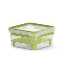 Articole de bucătărie - Caserola MasterSeal ToGo 1,3 L N1071710, plastic, accesoriu detașabil inclus, 100% inchidere etanșă, verde / translucid