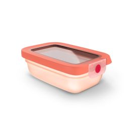 Caserole - Caserolă Tefal ONEClick N1210210, 0.5 L, plastic, închidere 100% etanşă, portocaliu