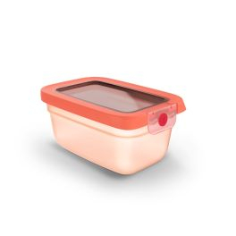 Caserole - Caserolă Tefal ONEClick N1210510, 0.75 L, plastic, închidere 100% etanşă, portocaliu