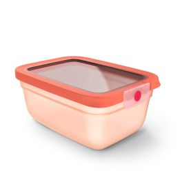Caserole - Caserolă Tefal ONEClick N1211110, 1.5 L, plastic, închidere 100% etanşă, portocaliu