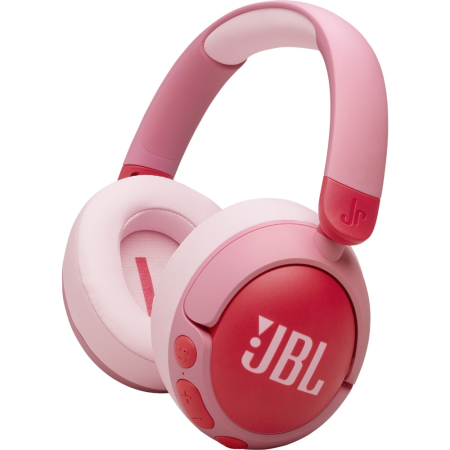 Audio  - Căști copii JBL JR470NC, Bluetooth, ANC, Over-Ear, Roz
