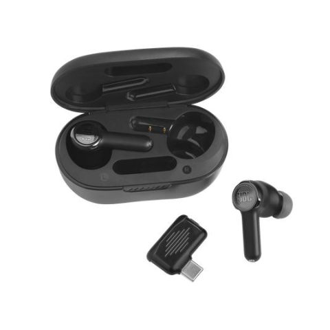 TV, Audio-Video si Foto - Căști gaming True Wireless cu ANC, 2.4 GHz și Bluetooth, QuantumSURROUND, autonomie 24 ore, negru