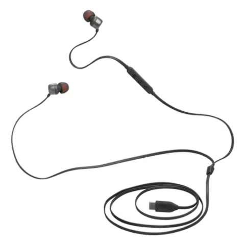 Casti audio in-ear cu fir JBL Tune 310C, Pure Bass, Hi-Res Audio, USB-C, microfon, negru [1]
