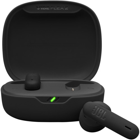 Căști - Casti in-ear JBL Vibe Flex 2, True Wireless, Bluetooth, 40h autonomie, Multi-Point, IP54, Negru