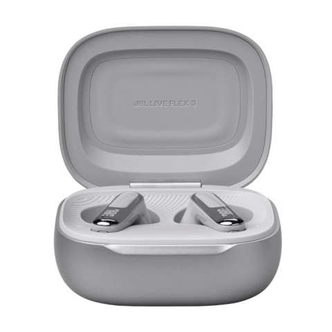 Căști - Căști True Wireless cu Adaptive Noise Cancelling, Bluetooth 5.3, autonomie 40 ore, încărcare wireless, argintiu
