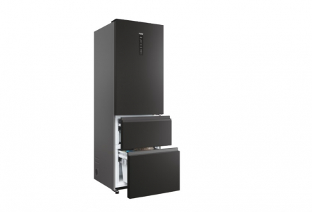 Combina frigorifica independenta Haier HTW5618DNPT No Frost 185 cm Negru [4]