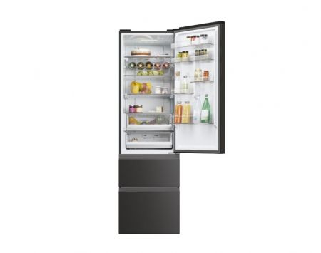 Combine frigorifice - Combina frigorifica independenta  Haier HTW5620DNPT No Frost 205 cm Negru