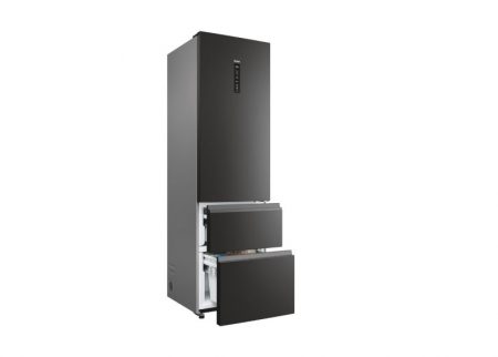 Combina frigorifica independenta  Haier HTW5620DNPT No Frost 205 cm Negru [4]