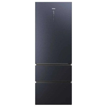 Combine frigorifice, independente - Combina frigorifica HAIER HTW7720ENMB, No Frost, 483 l, H 201 cm, Clasa E, Wi-Fi, negru