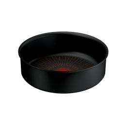 Articole de bucătărie - Cratita Tefal Ingenio Excellence+ P0003524, 24 cm, invelis antiaderent, tehnologie FUSION CORE, Thermo-Signal™, aluminiu, inductie, negru