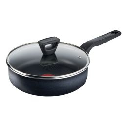 Articole de bucătărie - Cratiță XL Force C3853253, 24 cm, înveliș antiaderent 100% sigur, de lungă durată, Thermo-Signal™, bază Diffusion+, aluminiu, negru
