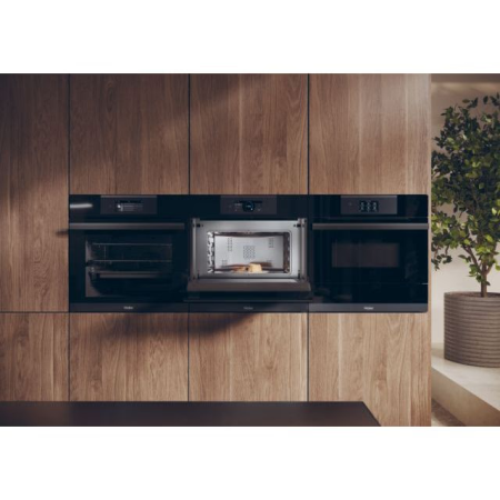Cuptor incorporabil compact Haier HWO45NB6T0B1, Electric, Multifunctional, 12 programe, 34 l, Functie microunde, Grill, Afisaj digital I-Touch, Negru [2]
