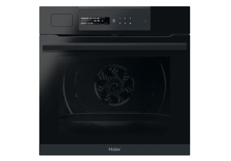Cuptoare incorporabile - Cuptor incorporabil Haier HWO60SM6S5BH, Electric, Clasa A+, 70 l,Hidrolitic + Catalitic, 9 funcții, Control si continut avansat (Wi-Fi + BLUETOOTH®), Clasă A+, Negru, L x A x I (mm) 595X595X568