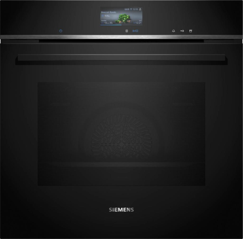 Aparate pentru gatit - Cuptor incorporabil Siemens iQ700 HR776G1B1, 71 L, Abur, Piroliză, TFT Touch, Home Connect, Negru