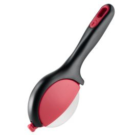 Articole de bucătărie - Cutit pizza Tefal Ingenio K1990334, inox, capac de protectie pentru lama, lama detasabila, negru & rosu