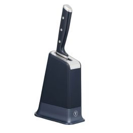 Cuțite & Ustensile - Cuțitul bucătarului & suport Tefal EverSharp Pro K297S244, inox german, mâner ergonomic, sistem de ascuțire integrat, negru & argintiu
