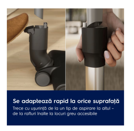Aspirator vertical cu acumulator Seria 600 50 min autonomie 21.6 V Alb scoică, EP61HB21UV [3]