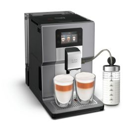 KRUPS - Espressor automat Krups Intuition Preference+ EA875E10, 1450W, accesoriu spumare lapte, 15 retete, argintiu