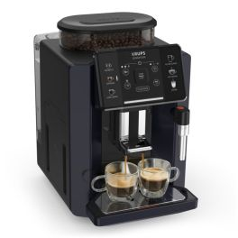 Tefal Tefal KRUPS Tefal Espressoare automate - Espressor automat Krups Sensation EA910B10, 1450W, 15 bari, 5 rețete, ecran tactil, rezervor cafea 260g, duză de abur, Sistem Thermoblock Compact, negru & violet