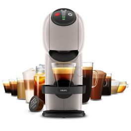 Espressoare cu capsule NESCAFÉ® Dolce Gusto® - Espressor cu capsule Krups NESCAFÉ® Dolce Gusto® Genio S KP243AF0, 1500W, 15 bari, rezervor 0.8L, funcție XL, peste 30 de rețete calde și reci, crem