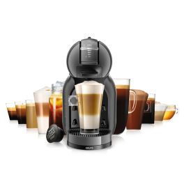 Espressoare cu capsule NESCAFÉ® Dolce Gusto® - Espressor cu capsule Krups NESCAFÉ® Dolce Gusto® Mini Me KP123810, 1500W, 15 bari presiune, capacitate rezervor 0.8 L, functie Eco, gri
