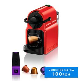 KRUPS - Espressor cu capsule Nespresso by Krups Inissia Red XN100510, 1260 W, 19 bari, 0.7 l, rosu
