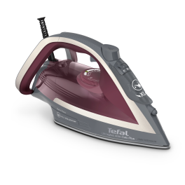 Îngrijirea țesăturilor - Fier de călcat cu abur UltraGliss Plus FV6840E0, 2800 W, jet de abur 260 g/min, talpă Durilium Airglide, colector anti-calcar, rezervor 0.27 L, vișiniu