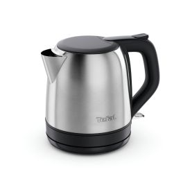 Mic dejun - Fierbator de apa Tefal Subito Mini KO5S2DE0, 2400 W, 1 L, inox, baza rotativa, oprire automata, filtru detasabil, argintiu & negru