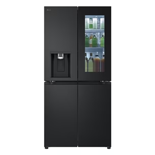 Side by Side independent - Frigider Multi-Door LG GMG861EPAE, 508L, InstaView, WiFi ThinQ, No Frost, dispenser apă și gheață, 83.5 cm, negru