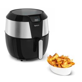 Aparate de gătit - Friteuză cu aer cald Easy Fry XXL EY701D15, 1700 W - Air fryer cu tehnologie 3D Air Pulse, ecran LCD, oprire automată, 1.6 KG / 5.6 L, negru