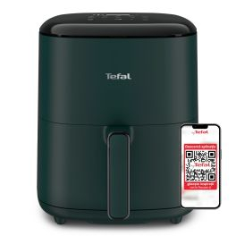 Aparate de gătit - Friteuză cu aer cald Tefal Easy Fry Max EY245310, 1500W, 5L - Air fryer cu 10 programe automate, ecran tactil, vas antiaderent, oprire automată, verde