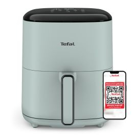Aparate de gătit - Friteuza cu aer cald Tefal Easy Fry POP EY2454E0, 1500 W, 5 L, - Air fryer cu 10 programe automate, temperatura ajustabila, invelis antiaderent, ecran LCD, oprire automata, verde eucalipt