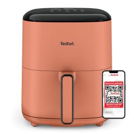 Aparate de gătit - Friteuza cu aer cald Tefal Easy Fry POP EY245TE0, 1500 W, 5 L, - Air fryer cu 10 programe automate, temperatura ajustabila, invelis antiaderent, ecran LCD, oprire automata, portocaliu