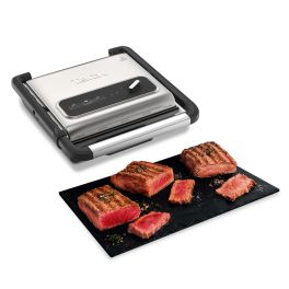 Aparate de gătit - Grătar electric Inicio Grill GC242D38, 2000 W, termostat 3 nivele, plăci antiaderente, negru