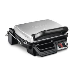 Aparate de gătit - Grătar electric Tefal Ultra Compact 600 Comfort GC306012, 2000W, 3 poziții, termostat ajustabil, placă din aluminiu detașabile