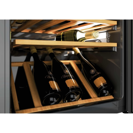 Hoover HWC 200 EELW/NF – Răcitor vinuri 81 sticle, termoelectric, LED, rafturi inox [2]