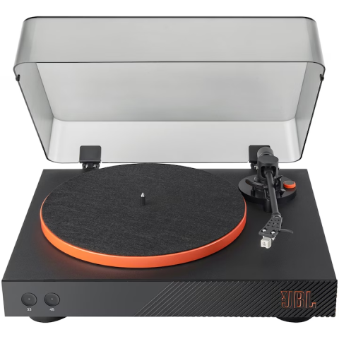 Sisteme Audio - Pick-up JBL Spinner BT, Bluetooth aptX HD, curea, preamplificator phono, 33/45 RPM, negru