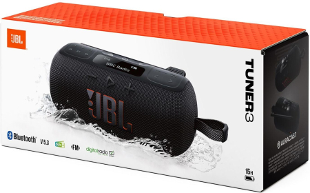Audio  - Boxă portabilă JBL Tuner 3 JBLTUNER3BLK, Bluetooth, Negru