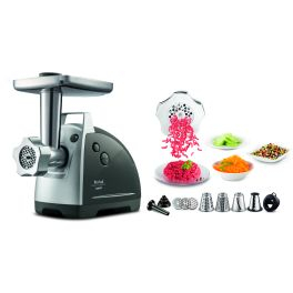 Prepararea alimentelor - Mașină de tocat carne HV8 Plus 9 în 1 NE688837, 2200 W, 3 site inox, 6 accesorii, funcția Reverse, gri